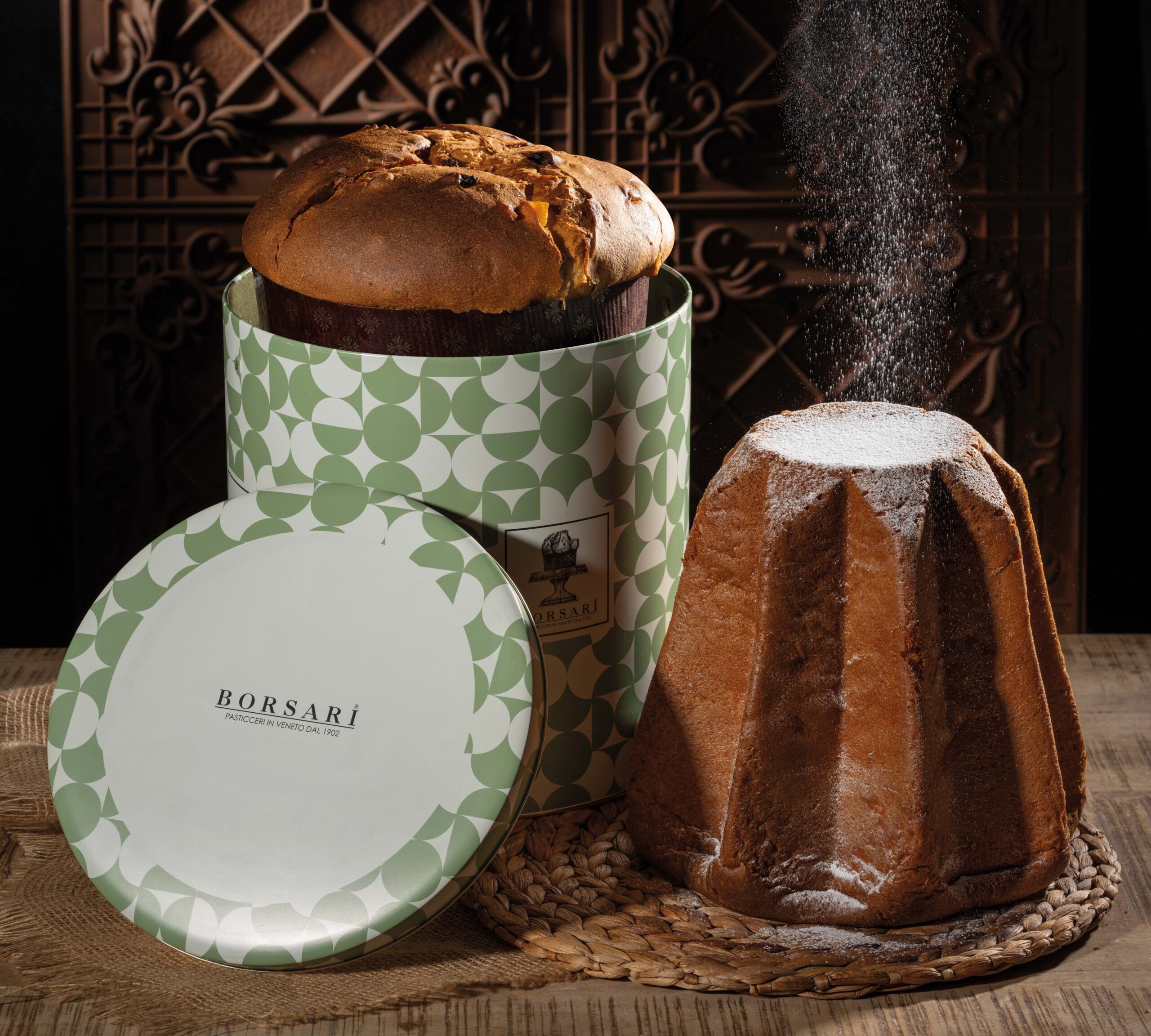 BORSARI Panettone su migdolais ir cukraus glaistu