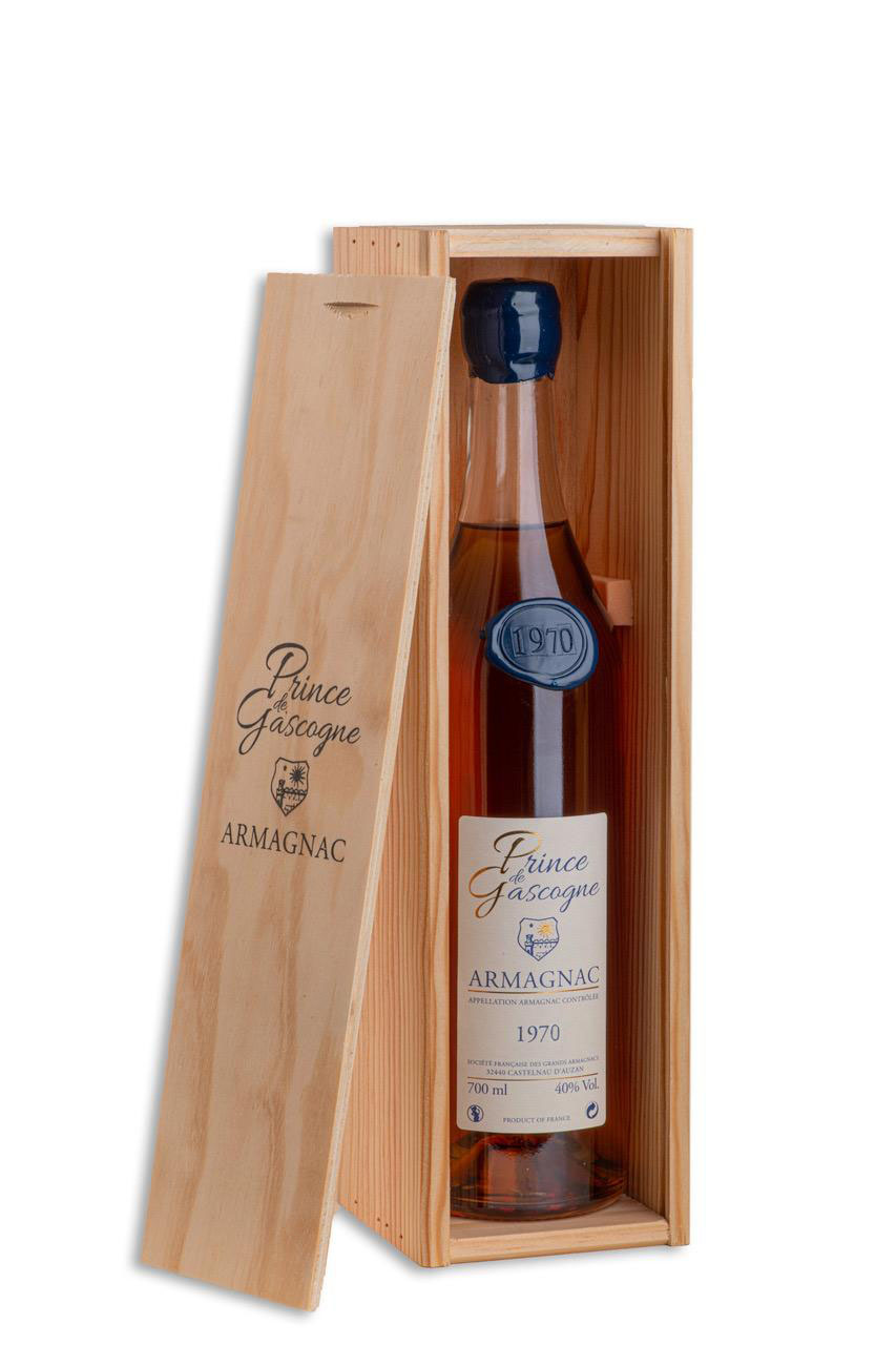 PRINCE DE GASCOGNE Armagnac 1970 su medine dėžute