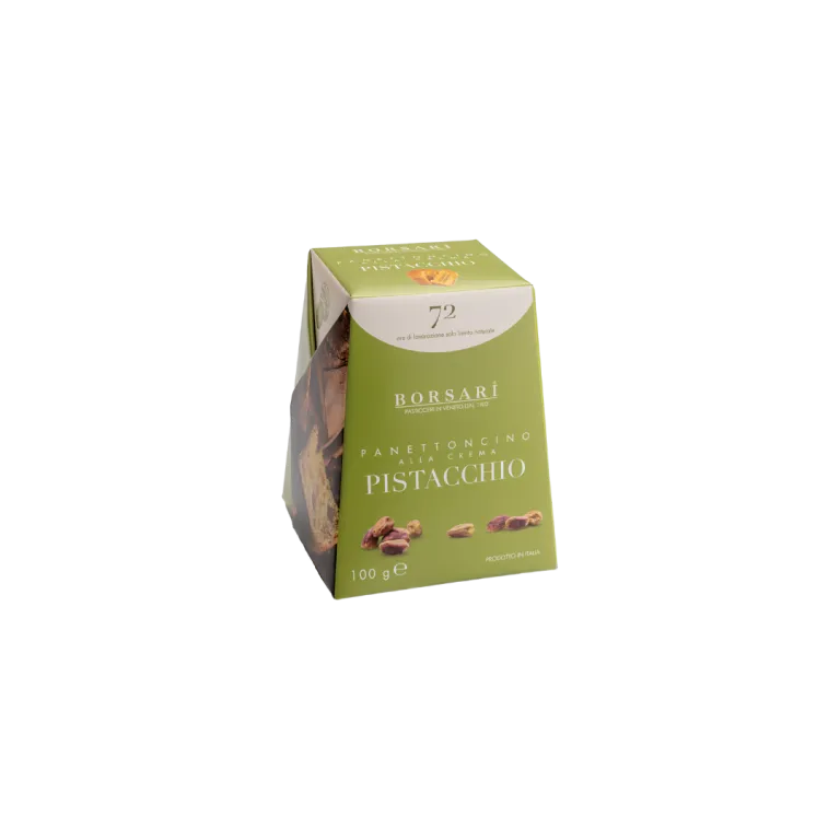 BORSARI Panettone mini su pistacijų kremu