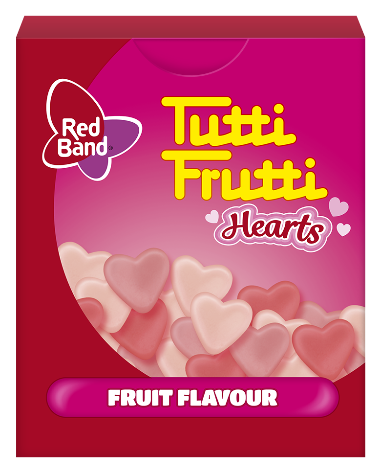 TUTTI FRUTTI Hearts kramt. saldainiai