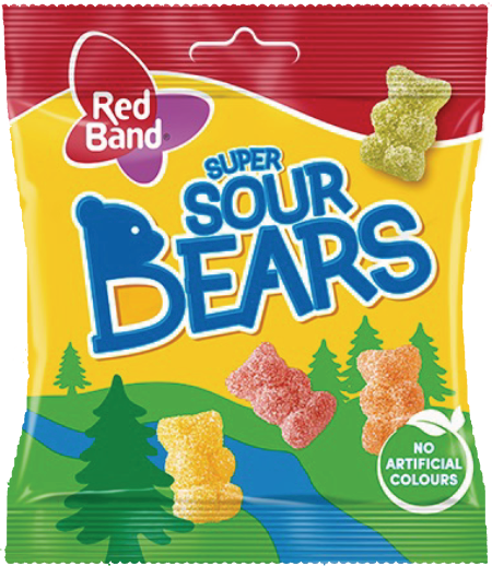 RED BAND Sour Bears guminukai