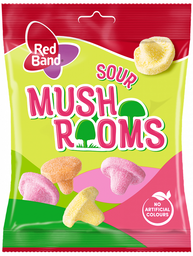RED BAND Sour Mushrooms guminukai