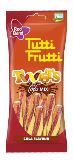 TUTTI FRUTTI Twists Cola kramt. saldainiai