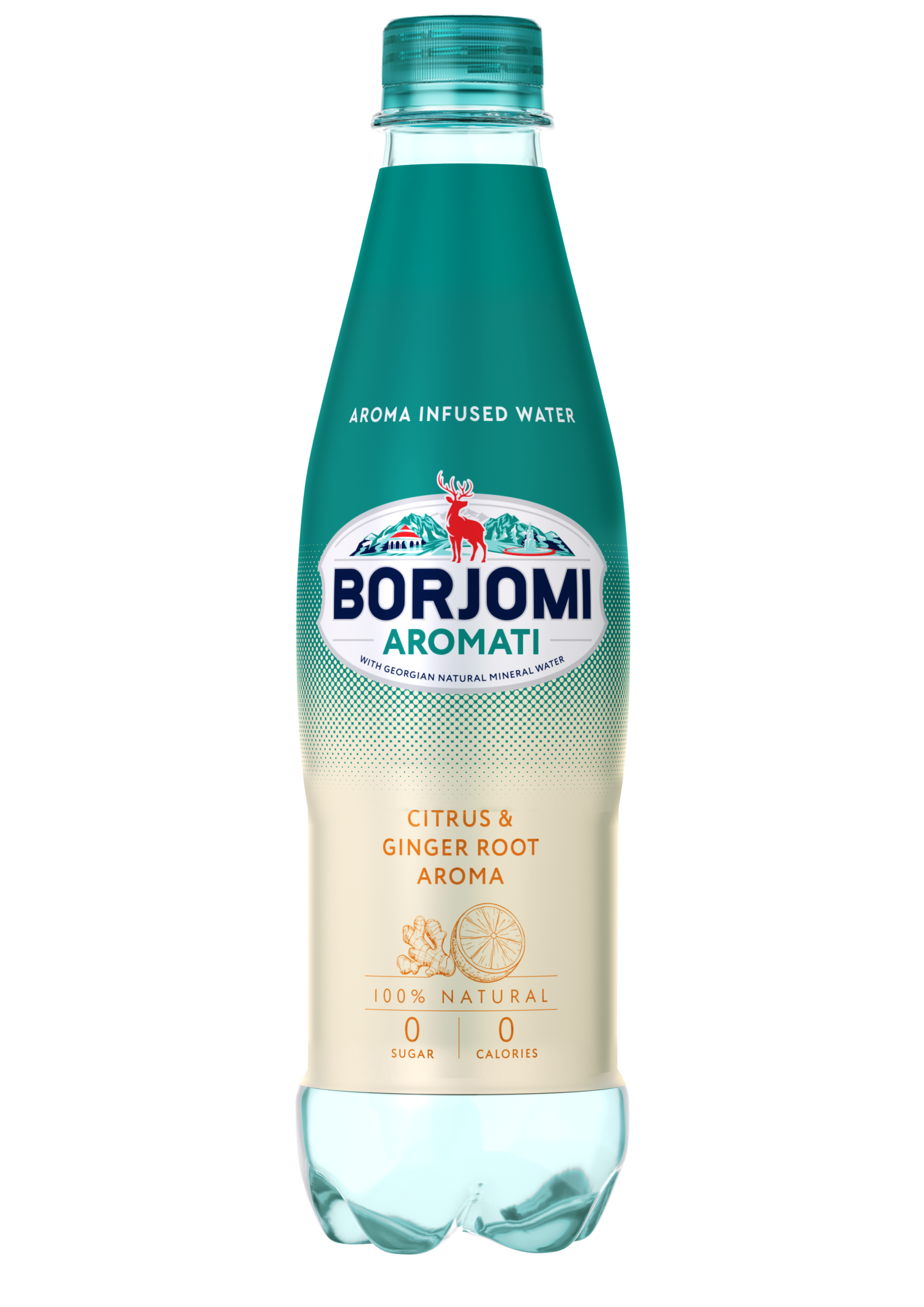 BORJOMI AROMATI citrusų ir imbiero skonio