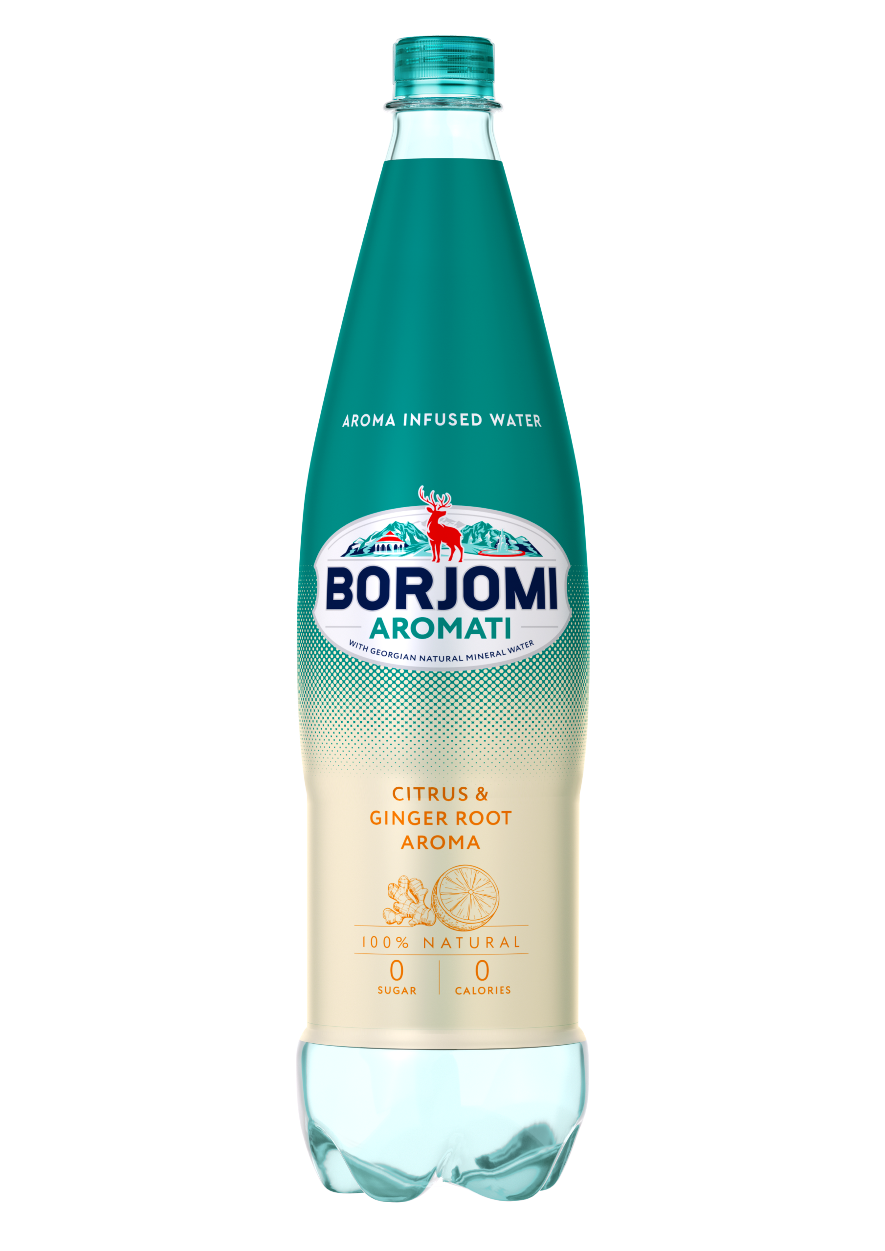 BORJOMI AROMATI citrusų ir imbiero skonio