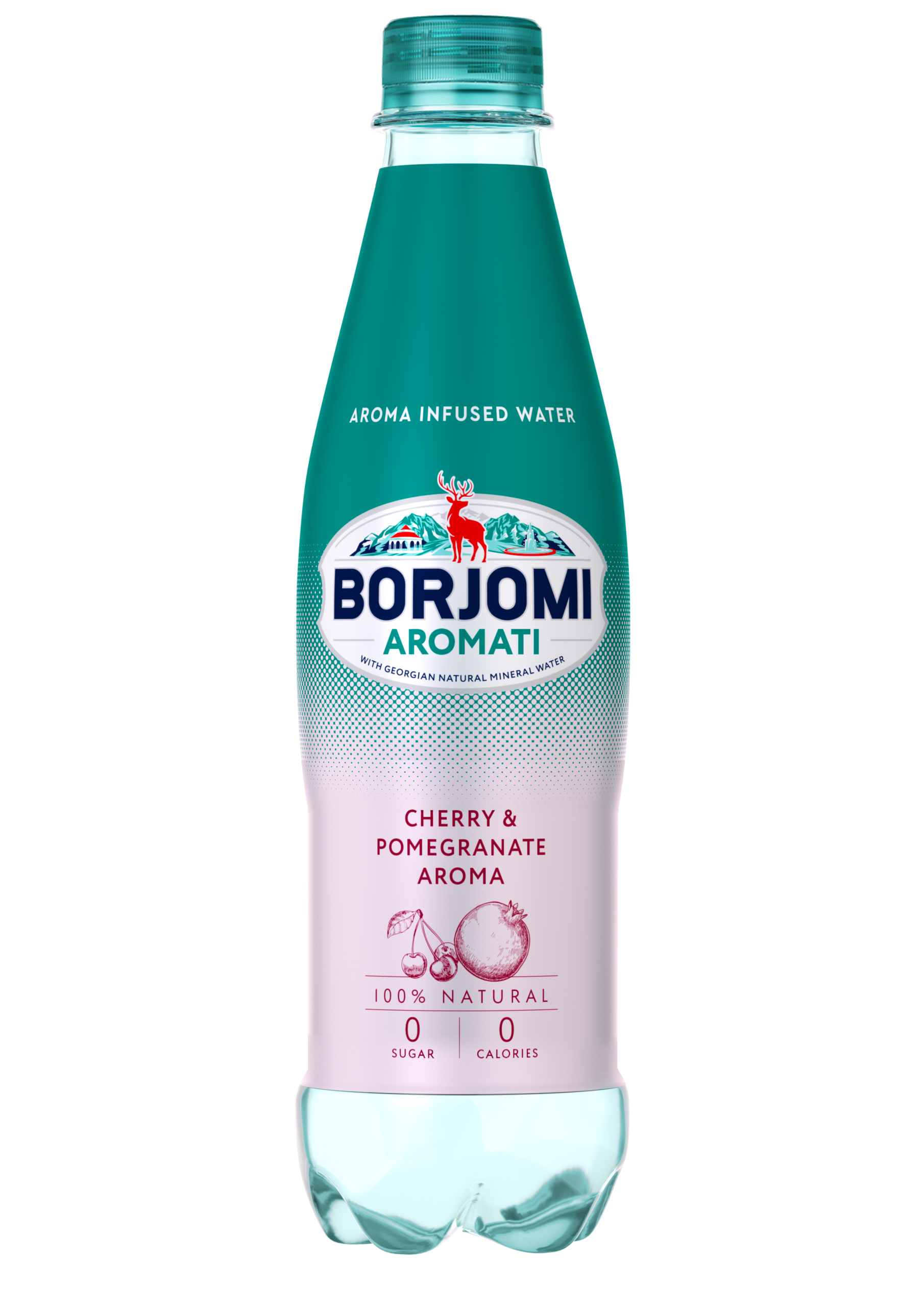 BORJOMI AROMATI vyšnių ir granatų skonio