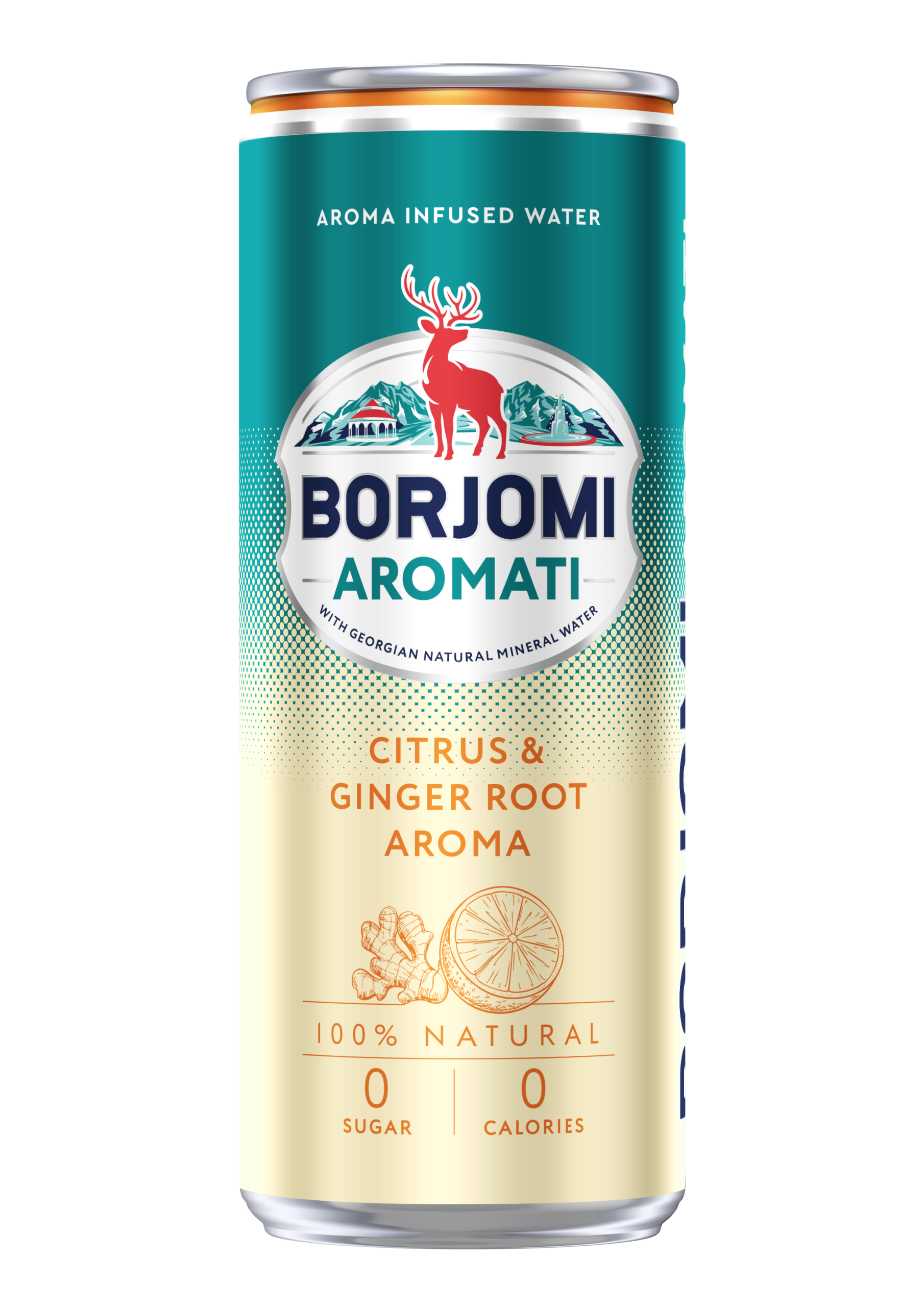 BORJOMI AROMATI citrusų ir imbiero skonio