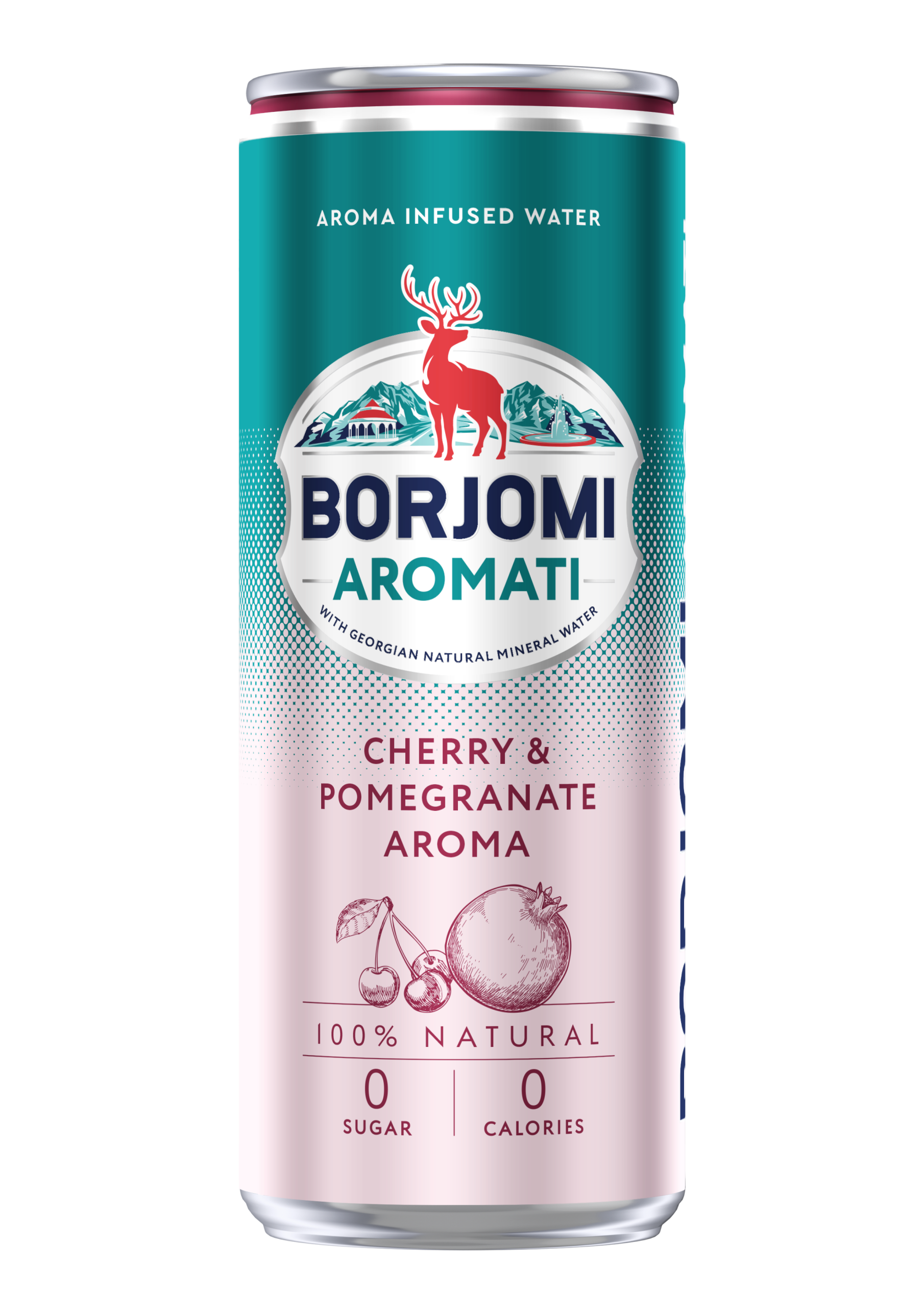 BORJOMI AROMATI vyšnių ir granatų skonio