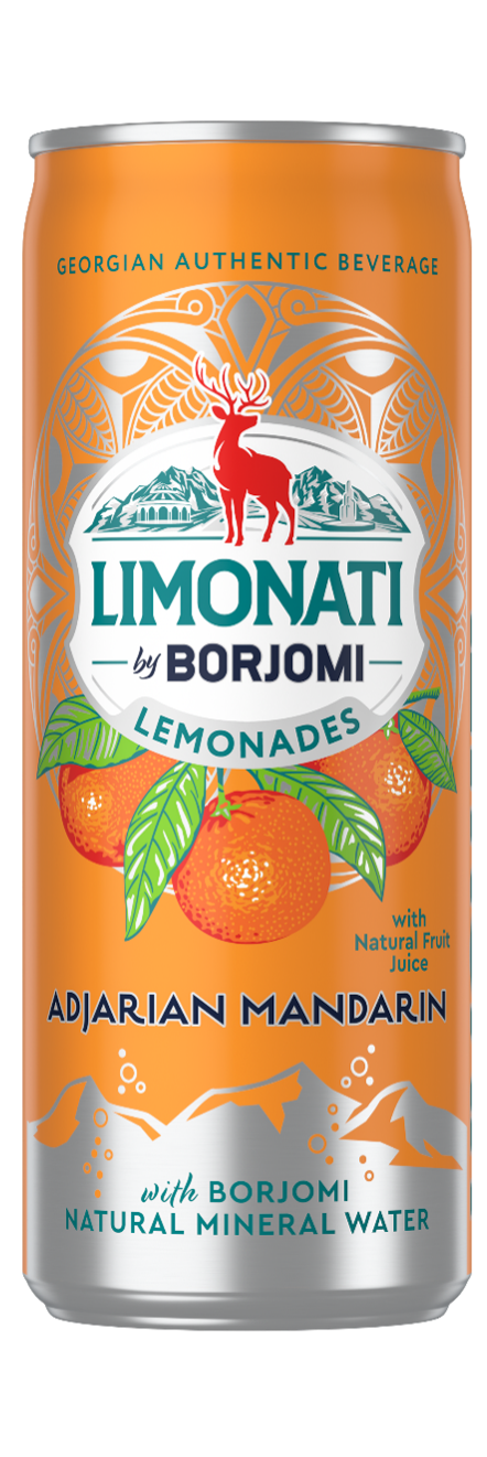 LIMONATI by BORJOMI Adjarian mandarinų skonio