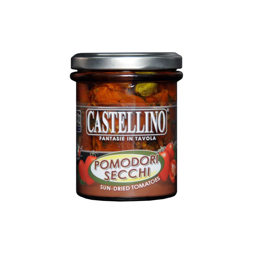 CASTELLINO saulėje džiovinti pomidorai su žolelėmis