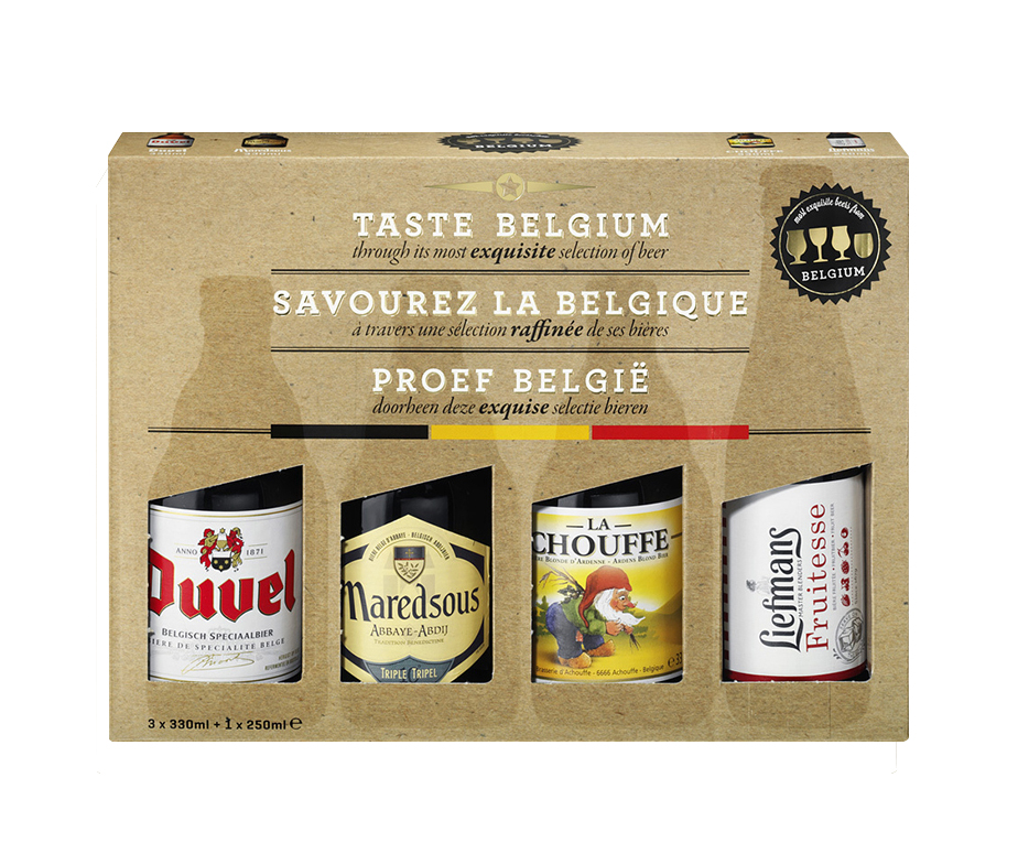 TASTE BELGIUM 4 alaus rūšių degustacinis rinkinys