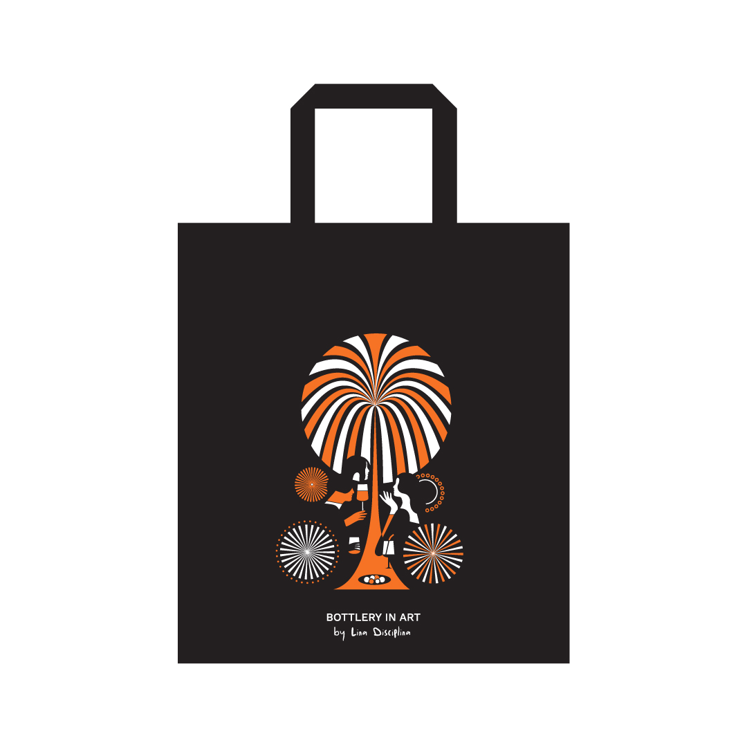 BOTTLERY daugkartinio naudojimo maišelis su rankena