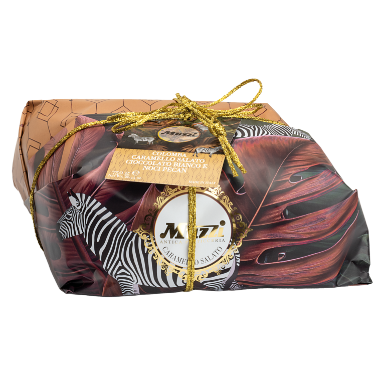 MUZZI Colomba, su sūdyta karamele, baltuoju šokoladu ir pekano riešutais