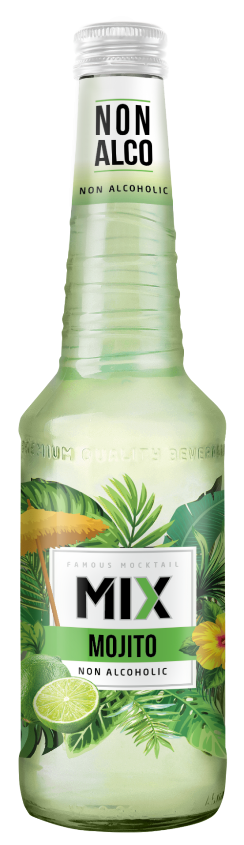 Gazuotas nealkoholinis kokteilis MIX Mocktail Mojito alco free