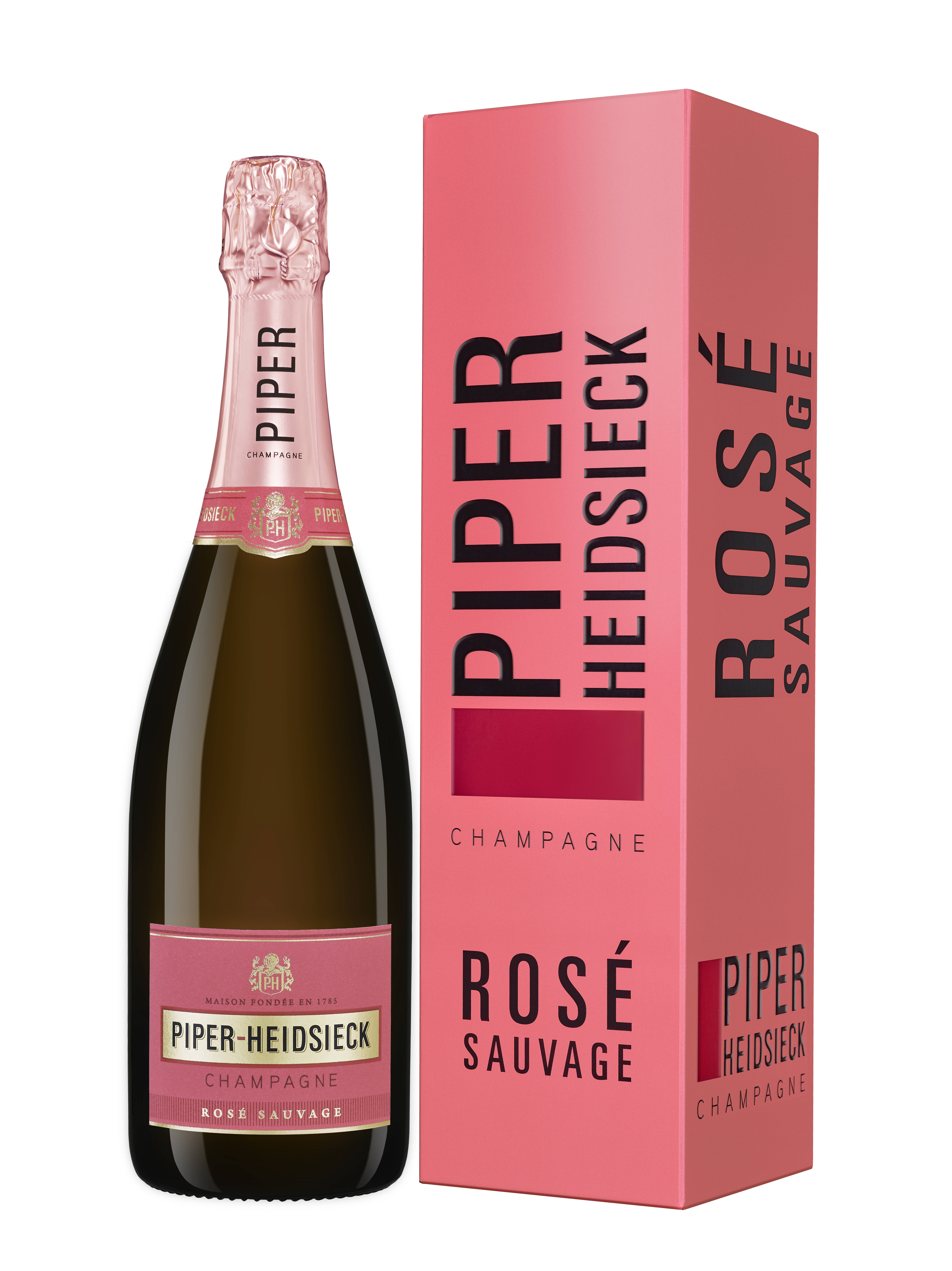 PIPER HEIDSIECK Rosé Sauvage Brut Champagne A.O.C. su dėž.