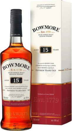 BOWMORE 15 YO single malt