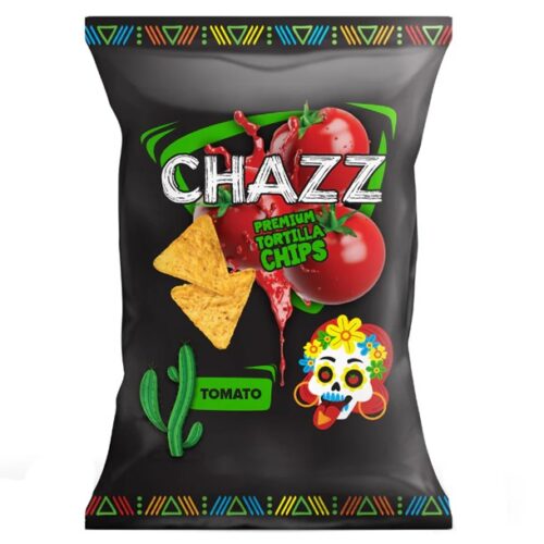 CHAZZ kukurūzų traškučiai pomidorų skonio