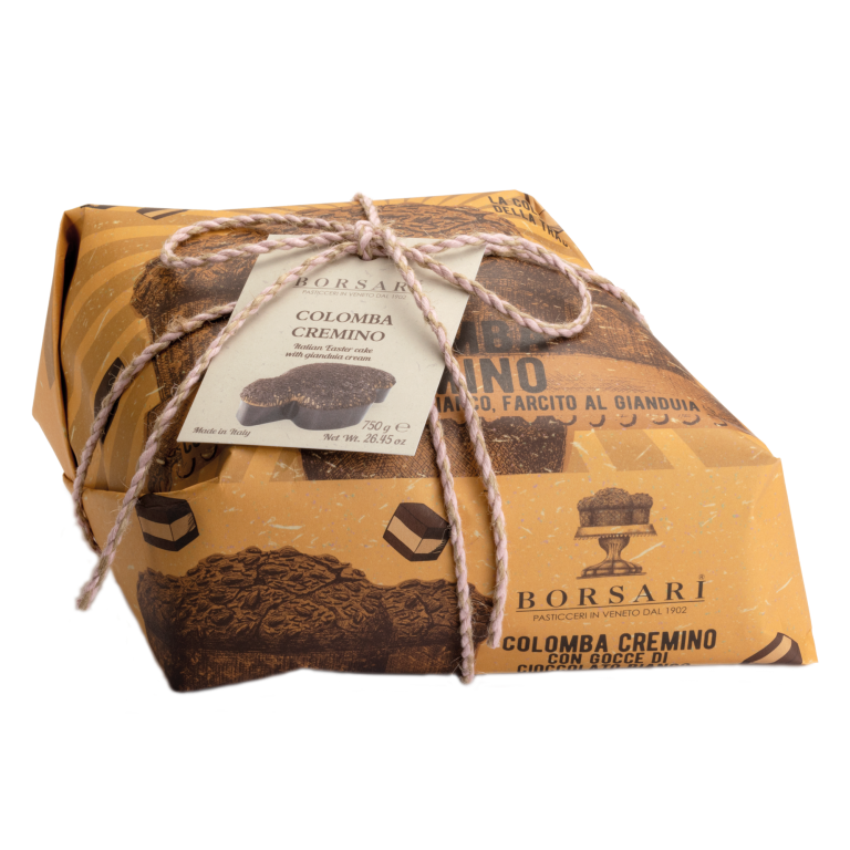 Pyragai BORSARI Colomba su šokoladu ir riešutų kremu 0.75kg